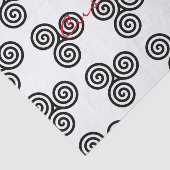 Papier Mousseline Triple spirale noire Thunder_Cove (Détail)