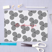 Papier Mousseline Triple spirale noire Thunder_Cove (Artisanat)