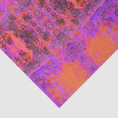 Papier Mousseline Trippy Magenta et Orange Jardin impressionniste (Détail)