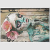 Papier Mousseline Triste Gargoyle gothique avec Découpage de la Cour (Recto)