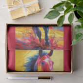 Papier Mousseline Tristin le cheval (Cadeau)