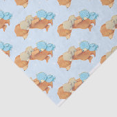 Papier Mousseline Trois amis adorables d'ours (Détail)