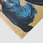 PAPIER MOUSSELINE TROIS ANGELS DE NOËL EN BLEU (Détail)