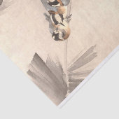 Papier Mousseline Trois oiseaux en Branche, Découpage Seitei Watanab (Détail)