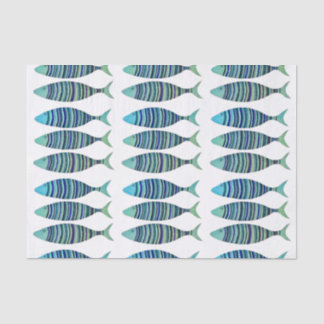 Papier Mousseline Trois poissons triés