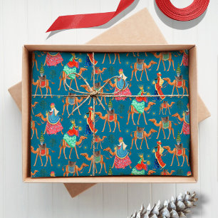 Papier Mousseline Trois Sages Hommes Los Reyes magos vacances de Noë