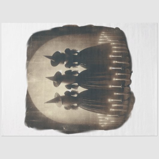 Papier Mousseline Trois Sorcières Antique (Recto)