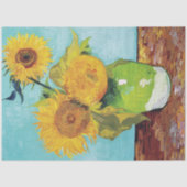 Papier Mousseline Trois tournesols, Van Gogh (Recto)