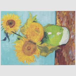 Papier Mousseline Trois tournesols, Van Gogh