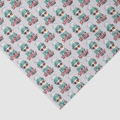 Papier Mousseline Trop de neige - Snowman en Casquette et Écarf (Détail)