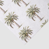 Papier Mousseline Tropical Aloha Beach Cocots Palm Trees Mariage (Détail)