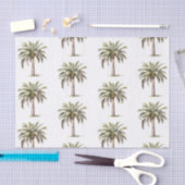 Papier Mousseline Tropical Aloha Beach Cocots Palm Trees Mariage (Artisanat)