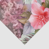 Papier Mousseline Tropical Cherry Blossom & Flamants roses roses Déc (Détail)