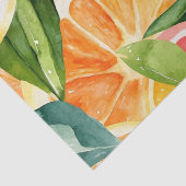 Papier Mousseline Tropical Citrus Orange Fruit Slices (Détail)