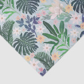 Papier Mousseline Tropical Foliage Floral Pattern (Détail)