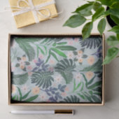 Papier Mousseline Tropical Foliage Floral Pattern (Cadeau)