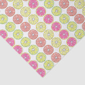 Papier Mousseline Tropical Fruit Slice Pamplemousse Citron Lime Oran (Détail)