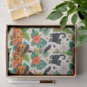 Papier Mousseline Tropical Halloween Pumpkins (Cadeau)