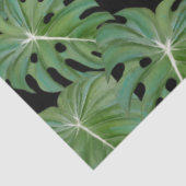 Papier Mousseline Tropical Leaf Jungle Beach Découpage vert (Détail)