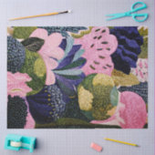 Papier Mousseline Tropical Modernism Floral (Artisanat)