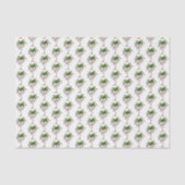 Papier Mousseline Tropical Palm Tree Beach Christmas (Recto)