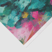 Papier Mousseline Tropical Redhead avec Lime Cocktail Decoupage (Détail)