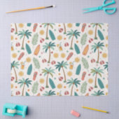 Papier Mousseline Tropical Summer Beach Pattern (1) (Artisanat)