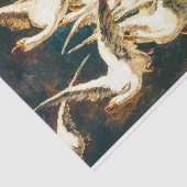 Papier Mousseline Troupeau d'oies découpage (Détail)