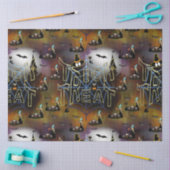 Papier Mousseline Trucs gothiques ou traiter spiderweb répétition (Artisanat)