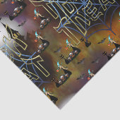 Papier Mousseline Trucs gothiques ou traiter spiderweb répétition (Détail)