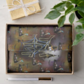 Papier Mousseline Trucs gothiques ou traiter spiderweb répétition (Cadeau)