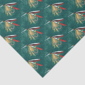 Papier Mousseline Truite "Fin" Mouche mouillée mouillée mouillée à m (Détail)