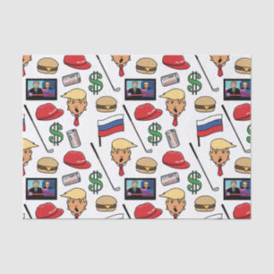 Papier Mousseline Trump, Money, Burgers, Golf, Russie et fausses nou