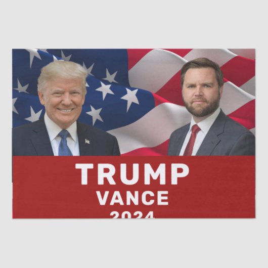 Papier Mousseline Trump Vance 2024 (Recto)