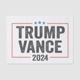 Papier Mousseline Trump Vice-président Vance 2024 élection président
