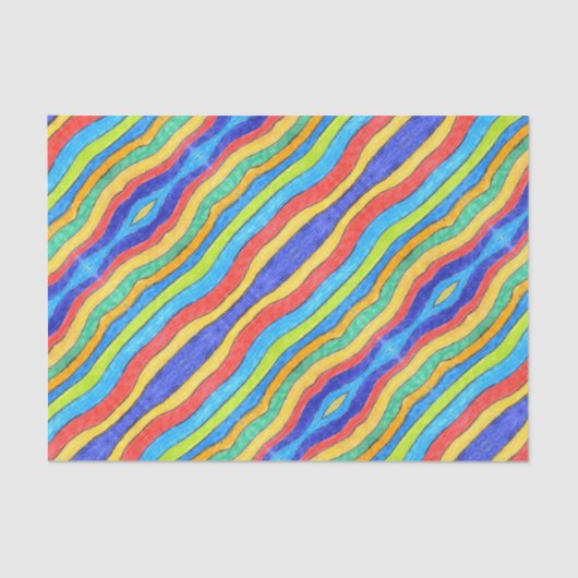Papier Mousseline TSP - 0062 - arc-en-ciel (Recto)