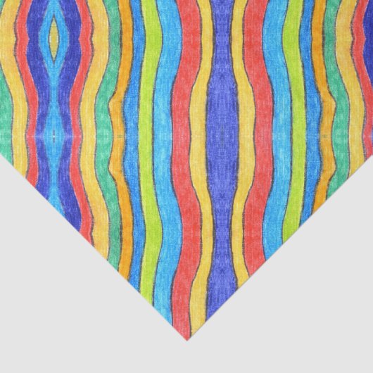 Papier Mousseline TSP - 0062 - arc-en-ciel (Détail)