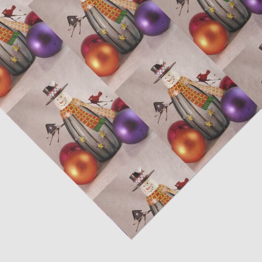 Papier Mousseline TSP - 099 - Snowman - Tissue Paper (Détail)