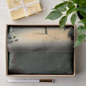 Papier Mousseline Tsuchiya Koitsu - Neige au temple de Nezu (Cadeau)