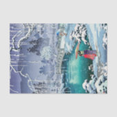 Papier Mousseline Tsuchiya Koitsu - Neige de printemps à Maruyama (Recto)