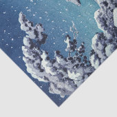 Papier Mousseline Tsuchiya Koitsu - Neige sur l'Ukimido à Katada (Détail)