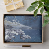 Papier Mousseline Tsuchiya Koitsu - Neige sur l'Ukimido à Katada (Cadeau)