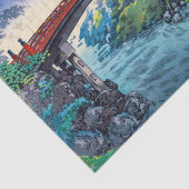 Papier Mousseline Tsuchiya Koitsu - Pont sacré à Nikko (Détail)