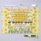 Papier Mousseline Tu Es Mon Soleil  (Artisanat)