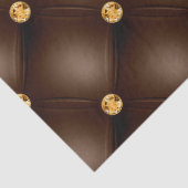Papier Mousseline Tufé Brown et or (Détail)
