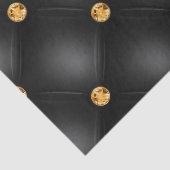 Papier Mousseline Tufé noir et or (Détail)