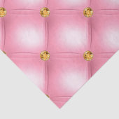 Papier Mousseline Tufé rose et or (Détail)
