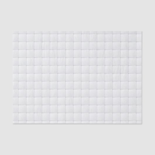 Papier Mousseline Tuile blanche (Recto)