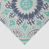 Papier Mousseline Tuile bleue III de batik (Détail)