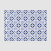 Papier Mousseline Tuile bleue portugaise (Recto)